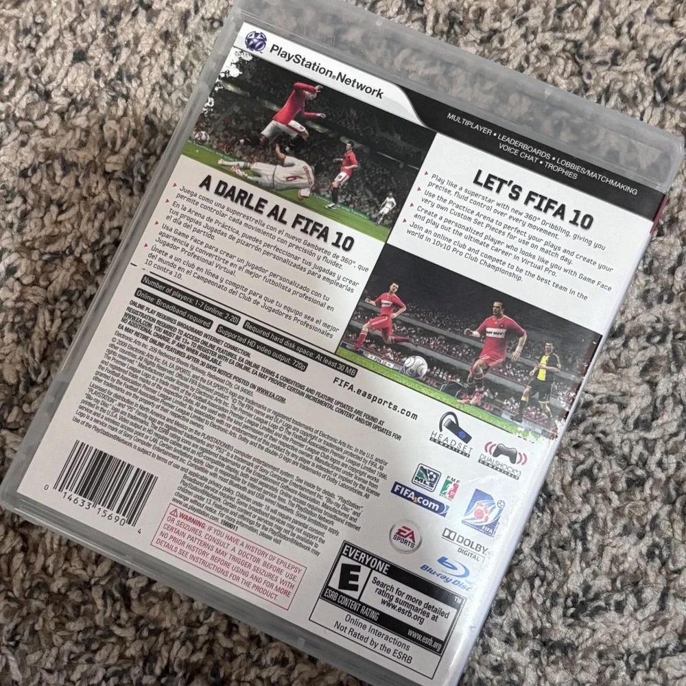 EA Sports FIFA Soccer 10 PS3 PlayStation 3 Game Complete CIB Frank Lampard MLS